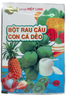 0052 BỘT RAU CÂU CON CÁ DẺO 10G