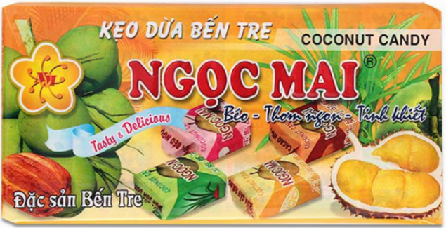 0353 KẸO DỪA SẦU RIÊNG NGỌC MAI 400G