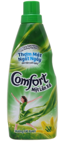 0966 NƯỚC XẢ VẢI COMFORT MỘT LẦN XẢ HƯƠNG GIÓ XUÂN 800ML