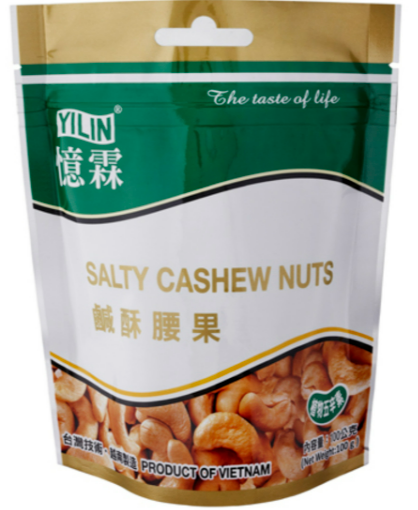 0972 HẠT ĐIỀU VỊ MẶN YILIN 100G