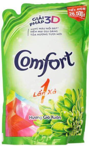 0986 NƯỚC XẢ COMFORT 1 LẦN XẢ HƯƠNG GIÓ XUÂN 1.8L