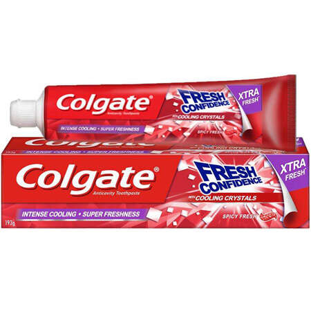 KEM ĐÁNH RĂNG THƠM MÁT BẤT TẬN COLGATE TOOTHPASTE FRESH CONFIDENCE WITH COOLING CRYSTALS SPICY FRESH NEW 193g