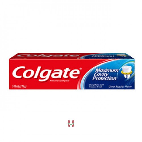 KEM ĐÁNH RĂNG NGỪA SÂU RĂNG TỐI ĐA COLGATE TOOTHPASTE MAXIMUM CAVITY PROTECTION GREAT REGULAR FLAVOR RED NEW 145ML 145ml