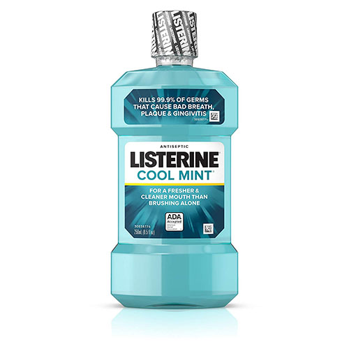 NƯỚC SÚC MIỆNG HƠI THỞ THƠM MÁT LISTERINE COOL MINT ANTISEPTIC MOUTHWASH NEW 250ml