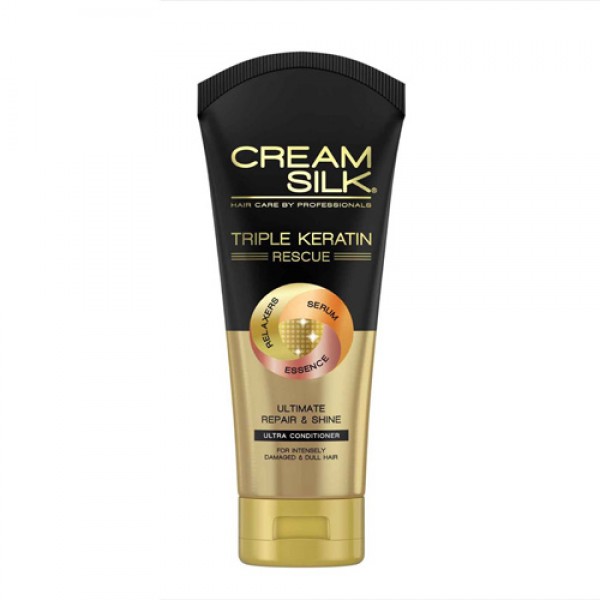 DẦU XẢ CREAM SILK TRIPLE KERATIN ULTIMATE REPAIR & SHINE ULTRA CONDITIONER 170ml