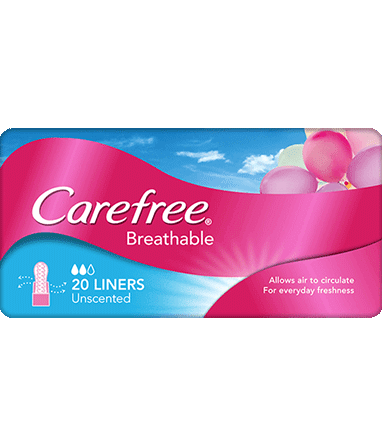 BĂNG VỆ SINH TƯƠI MÁT CAREFREE BREATHABLE SHOWER FRESH SCENT PANTY LINERS 20'S