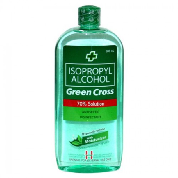 CỒN GREEN CROSS ISOPROPYL ALCOHOL 70 SOLUTION WITH MOISTURIZER 500ML