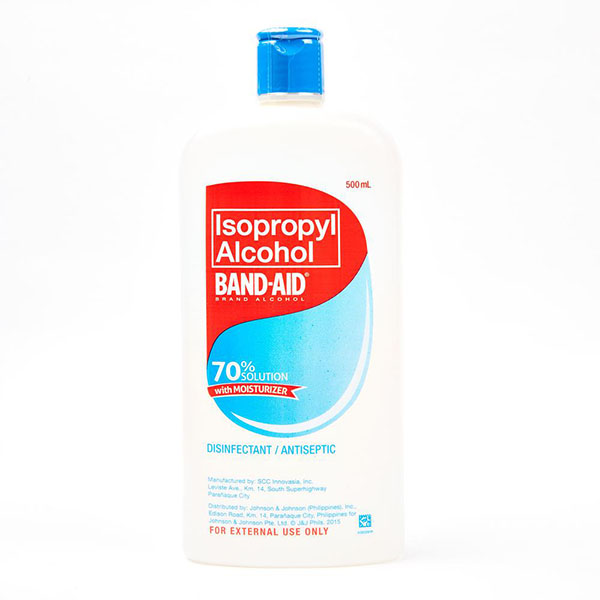 CỒN JOHNSON'S ISOPROPYL ALCOHOL BAND-AID 70 SOLUTION 500ML