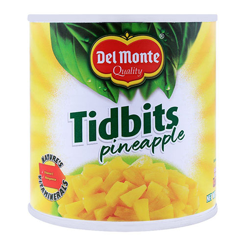 DỨA ĐÓNG HỘP DEL MONTE QUALITY PINEAPPLE TIDBITS CANNED