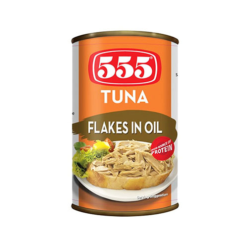 CÁ HỘP 555 TUNA CANNED FLAKES IN OIL 155g