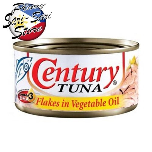 CÁ NGỪ NGÂM DẦU THỰC VẬT CENTURY TUNA CANNED FLAKES IN VEGETABLE OIL 180g