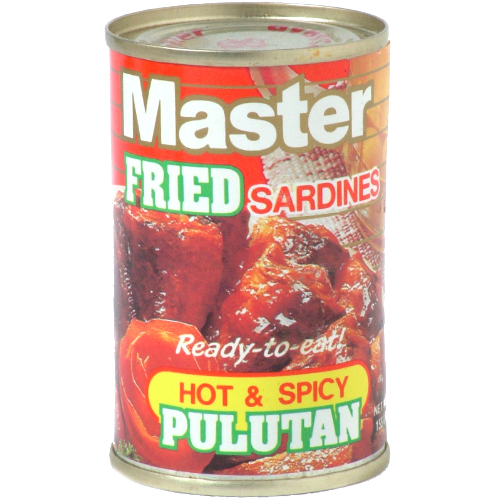 CÁ MÒI SỐT CAY DỄ MỞ MASTER FRIED SARDINES CANNED HOT & SPICY PULUTAN EASY OPEN 155g