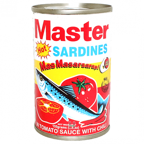 CÁ MÒI SỐT CÀ CHUA CAY MASTER SARDINES CANNED IN TOMATO SAUCE WITH CHILI HOT  155g