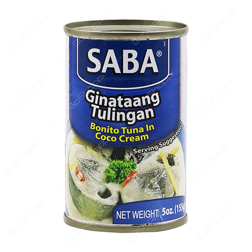 CÁ NGỪ NGÂM KEM COCO SABA GINATAANG TULINGAN BONITO TUNA IN COCO CREAM 155g