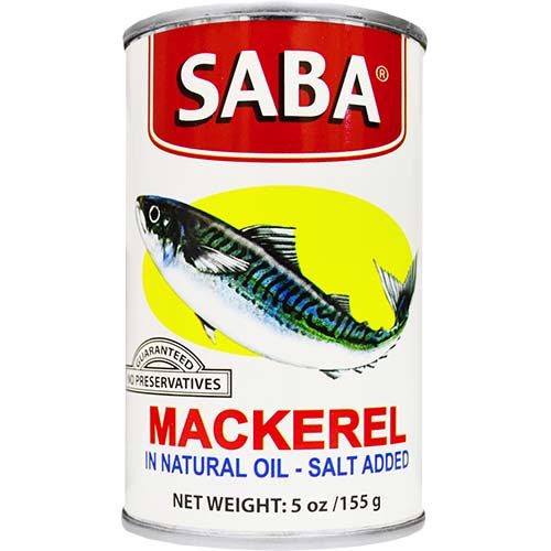 CÁ NGỪ NGÂM DẦU MUỐI TỰ NHIÊN SABA MACKEREL CANNED IN NATURAL OIL SALT ADDED 155g