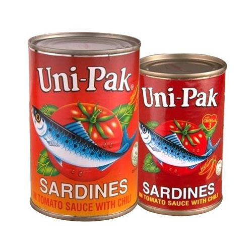 CÁ MÒI SỐT CÀ CHUA CAY UNI-PAK SARDINES IN TOMATO SAUCE WITH CHILI RED 155g