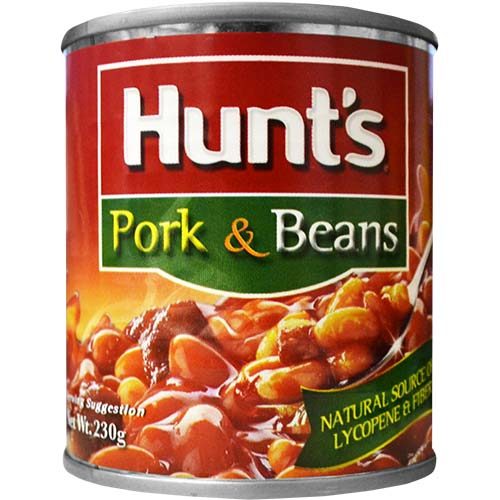 THỊT HEO VÀ ĐÂU ĐÓNG HỘP HUNT'S PORK & BEANS CANNED 230g