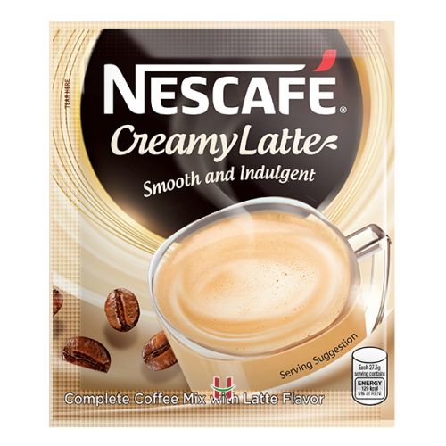 CÀ PHÊ HÒA TAN LATTE 3 TRONG 1 NESCAFE CREAMYLATTE COMPLETE COFFEE MIX WITH LATTE FLAVOR (FHO)