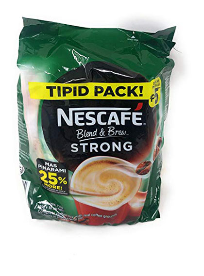 CÀ PHÊ HÒA TAN ĐẬM ĐẶC HÀI HÒA LATTE FLAVOR 3 TRONG 1 NESCAFE BLEND & BREW STRONG COMPLETE COFFEE MIX NEW (FHO) (P.O)