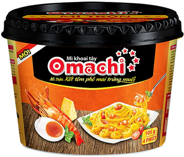 1117 MÌ OMACHI TRỘN XỐT TÔM PHÔ MAI TRỨNG MUỐI HỘP 105G