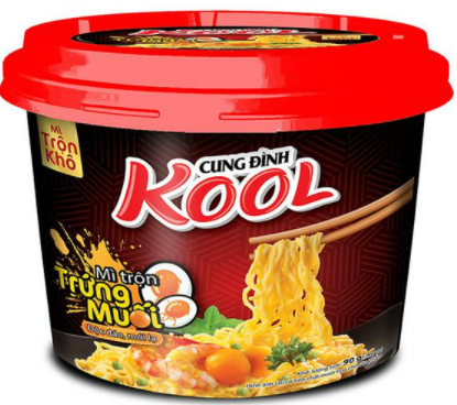 1742 MÌ TRỘN TRỨNG MUỐI CUNG ĐÌNH KOOL VỊ CAY HỘP 92G