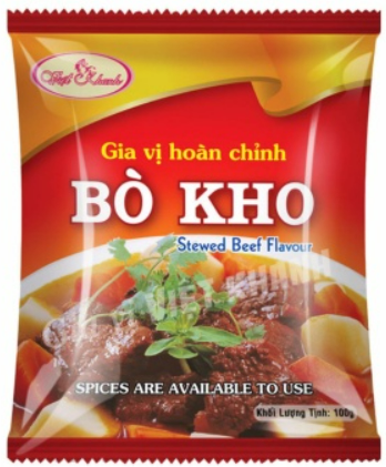 3612 GIA VỊ HOÀN CHỈNH BÒ KHO VIỆT KHANH 100G