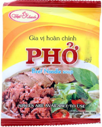 3613 GIA VỊ HOÀN CHỈNH PHỞ BÒ VIỆT KHANH 100G