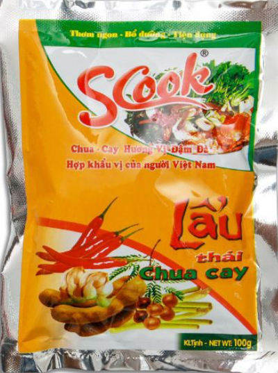 3632 GIA VỊ LẨU THÁI CHUA CAY SCOOK 100G