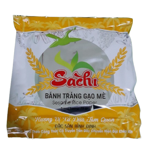 4227 BÁNH TRÁNG GẠO MÈ SACHI 75G