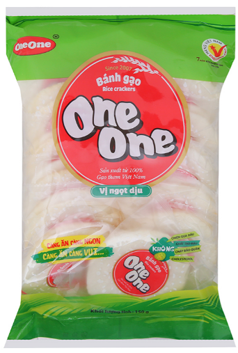 4360 BÁNH GẠO ONE ONE VỊ NGỌT 150G