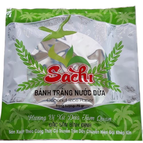 BÁNH TRÁNG NƯỚC DỪA SACHI 75G