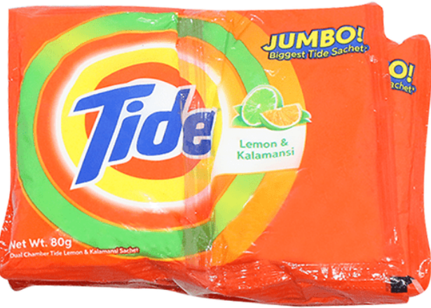 BỘT GIẶT TIDE DETERGENT POWDER LEMON & KALAMANSI JUMBO 80g