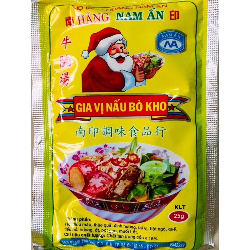 0435 GIA VỊ NẤU BÒ NAM ẤN 25G