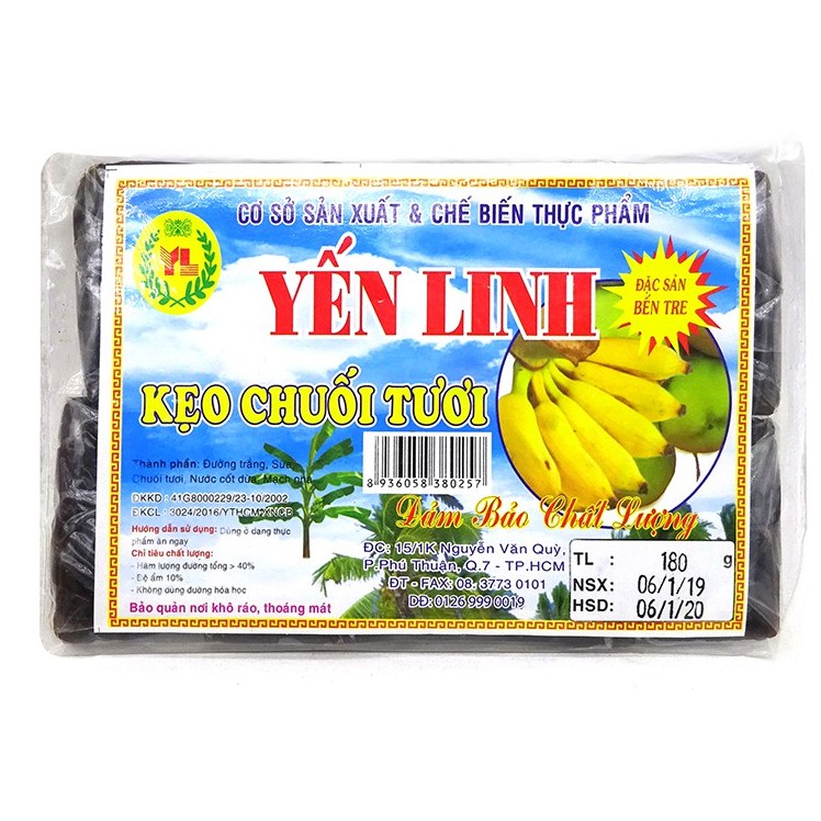 0348 KẸO CHUỐI YẾN LINH 400G