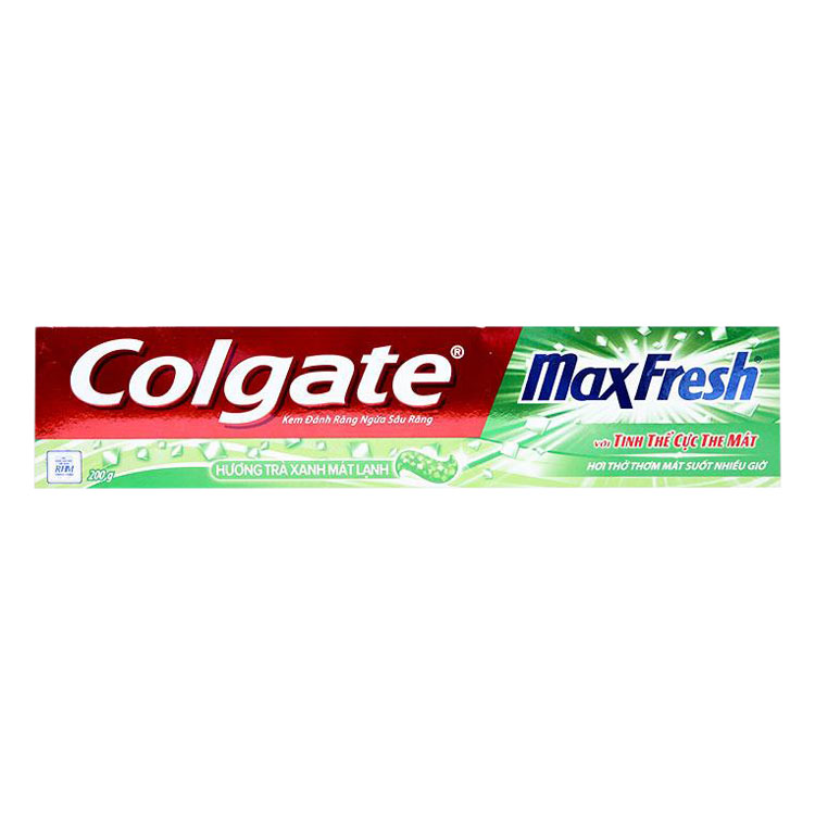 0846 KEM ĐÁNH RĂNG TRÀ XANH COLGATE MAX FRESH 200G