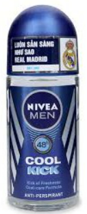 P8129 LĂN KHỬ MÙI NIVEA COOL KICK KHÔ THOÁNG CHO NAM 50ML