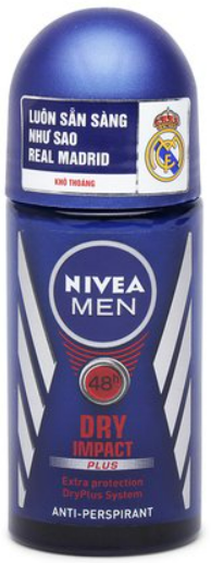 P8130 LĂN KHỬ MÙI NIVEA MEN DRY IMPACT KHÔ THOÁNG 50ML