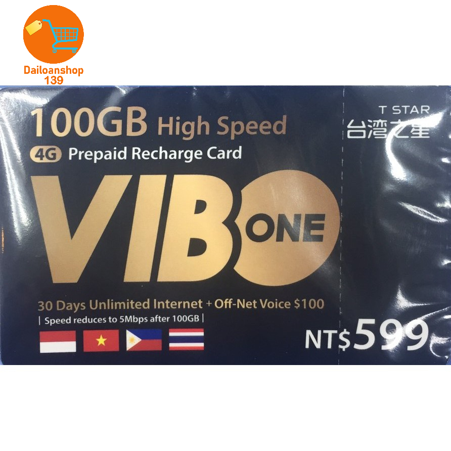 Thẻ mạng 4G  Vibo 1 tháng tốc độ cao