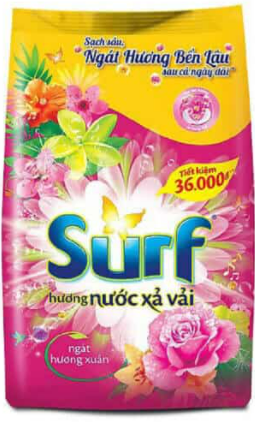 0672 BỘT GIẶT SURF HƯƠNG NƯỚC XẢ VẢI 2KG