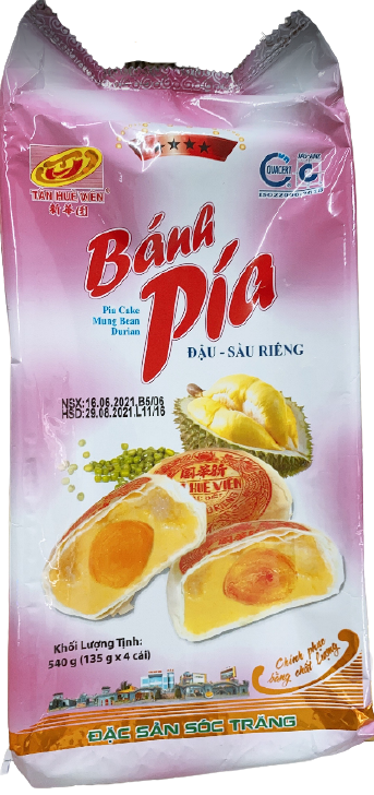 VET025 BÁNH PÍA ĐẬU SẦU RIÊNG 540G