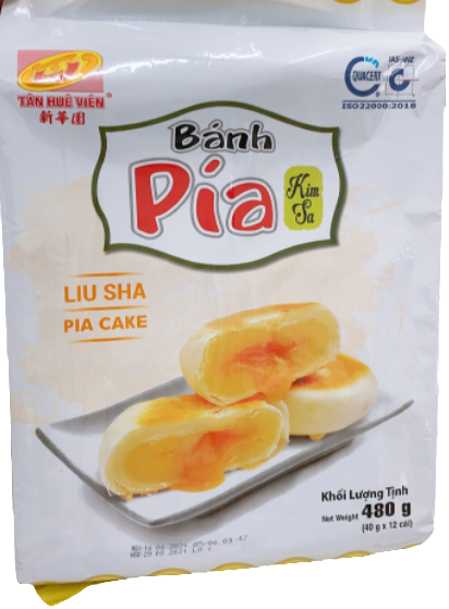 VET025-A BÁNH PÍA KIM SA TÂN HUỆ VIÊN 480G 