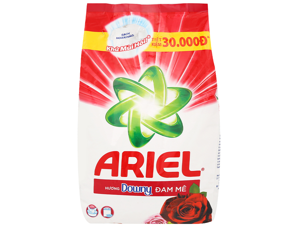 BỘT GIẶT ARIEL HƯƠNG DOWNY ĐAM MÊ 2.5KG