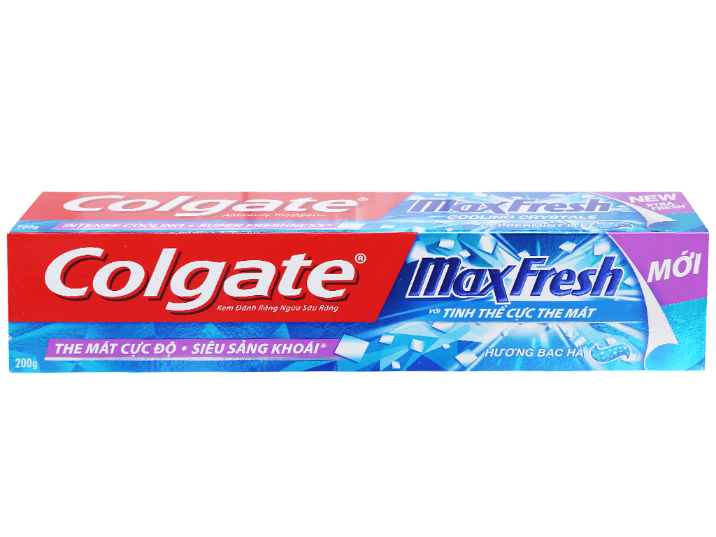 0845 KEM ĐÁNH RĂNG COLGATE MAX FRESH HƯƠNG BẠC HÀ 200G