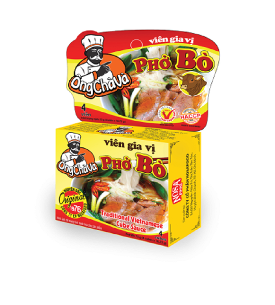 0075 VIÊN GIA VỊ PHỞ BÒ NOSA FOOD 74G