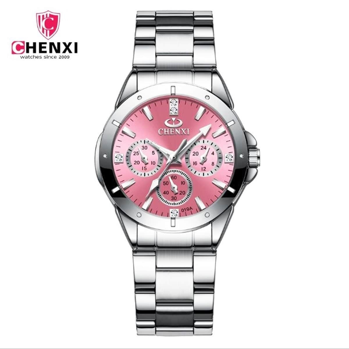 CHENXI STAINLESS STEEL STRAP WATERPROOF QUARTE WATCH